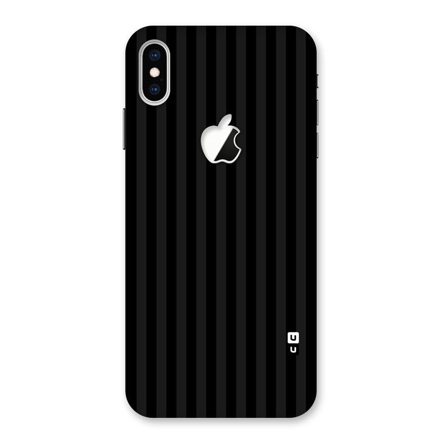 Pleasing Dark Stripes Back Case for iPhone XS Max Apple Cut