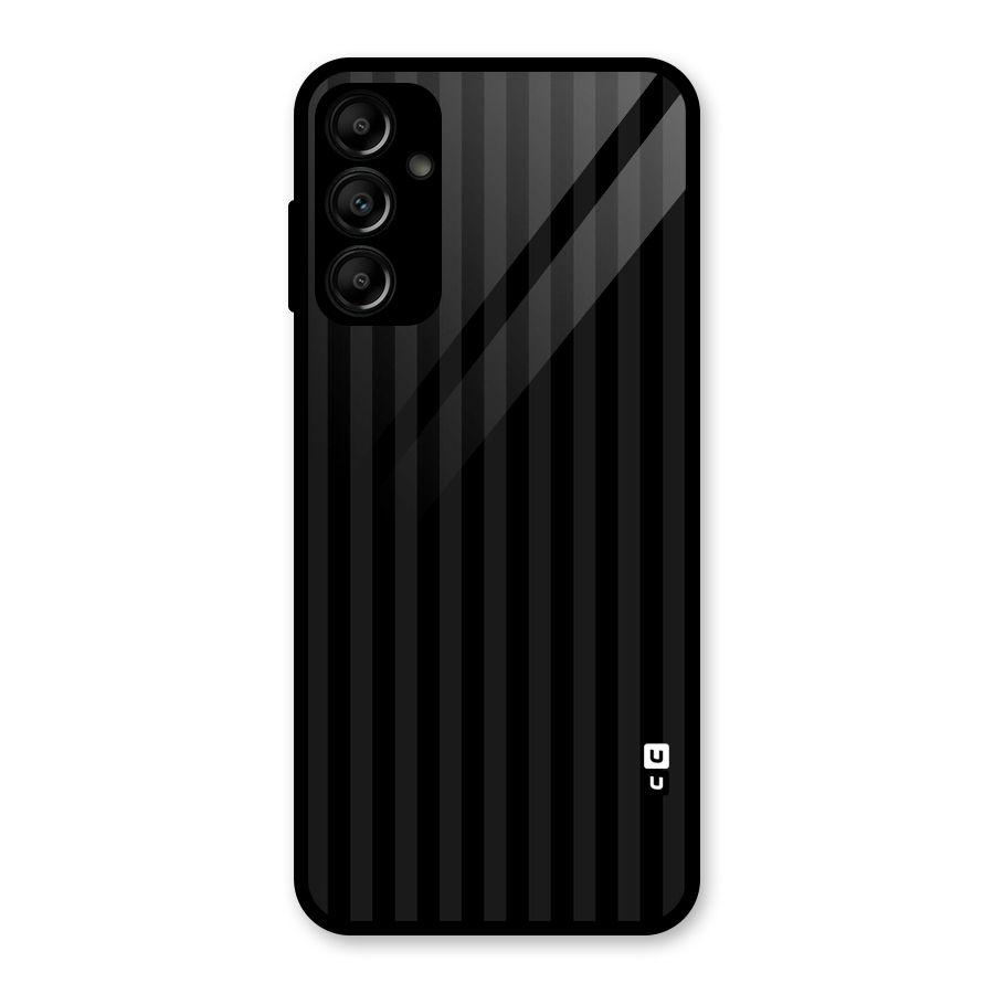 Pleasing Dark Stripes Glass Back Case for Galaxy A14 5G
