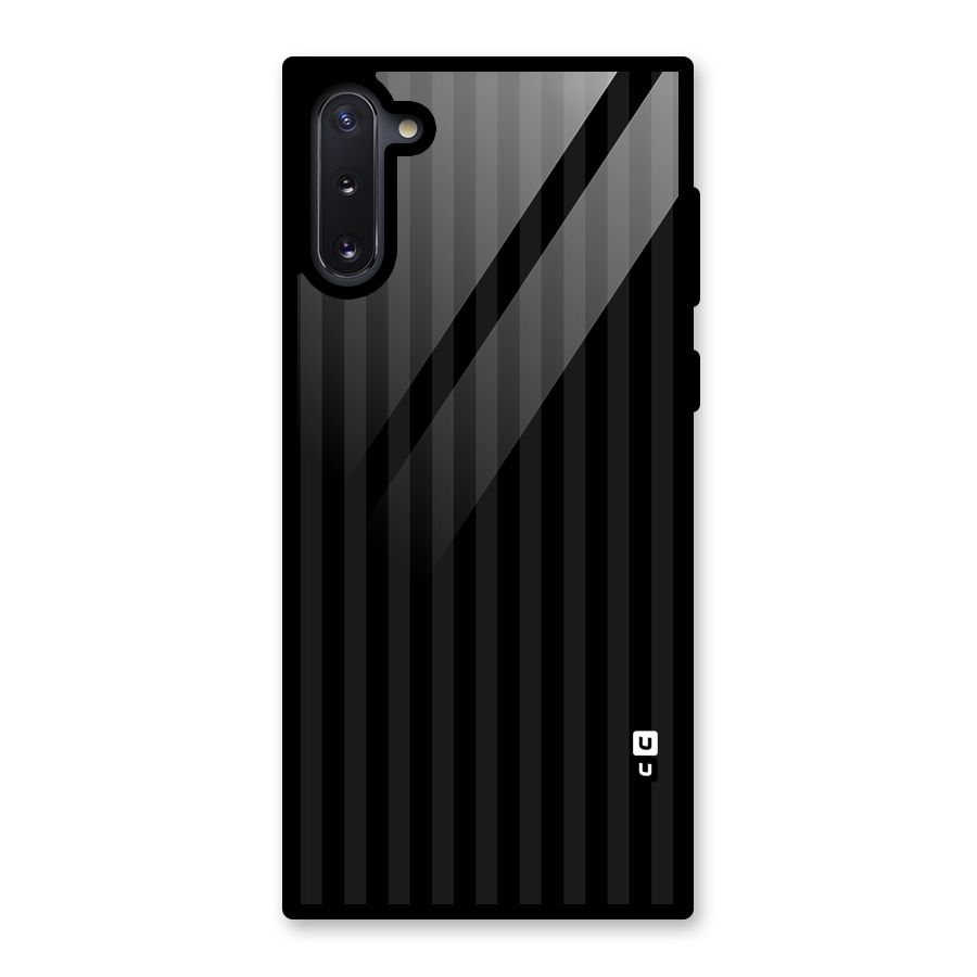 Pleasing Dark Stripes Glass Back Case for Galaxy Note 10