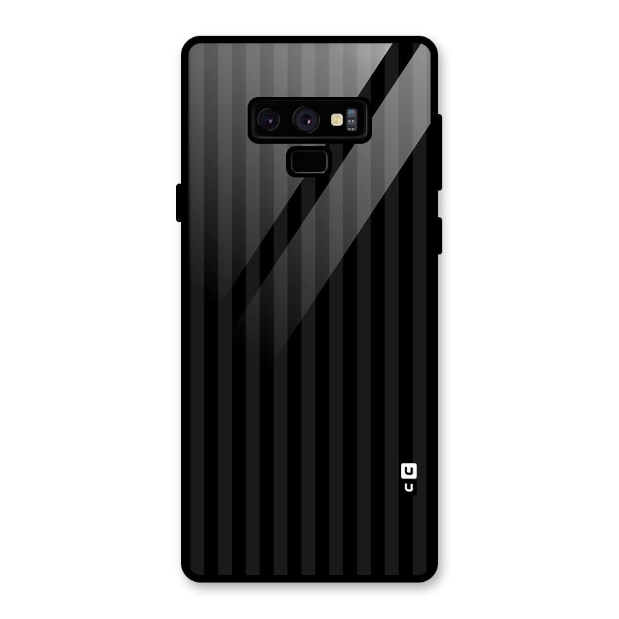 Pleasing Dark Stripes Glass Back Case for Galaxy Note 9