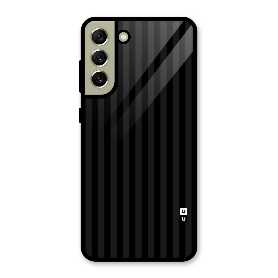 Pleasing Dark Stripes Glass Back Case for Galaxy S21 FE 5G