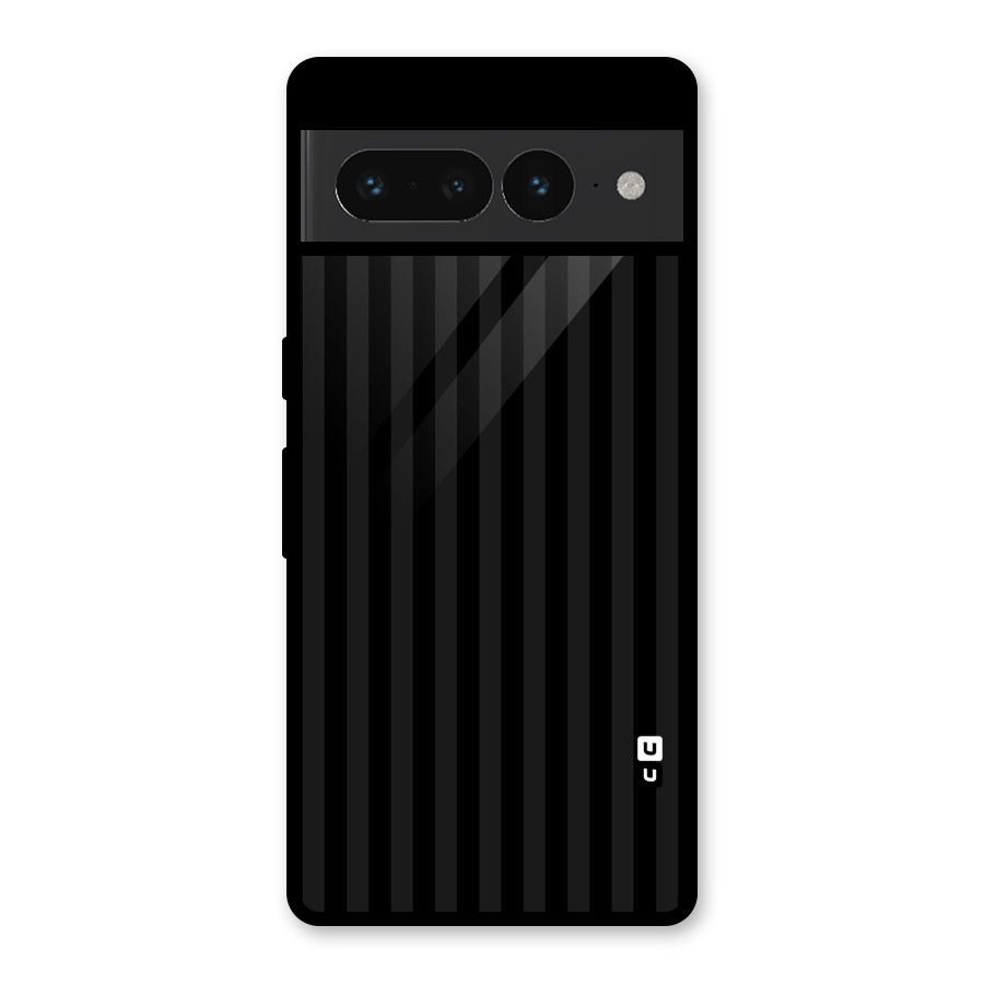 Pleasing Dark Stripes Glass Back Case for Google Pixel 7 Pro