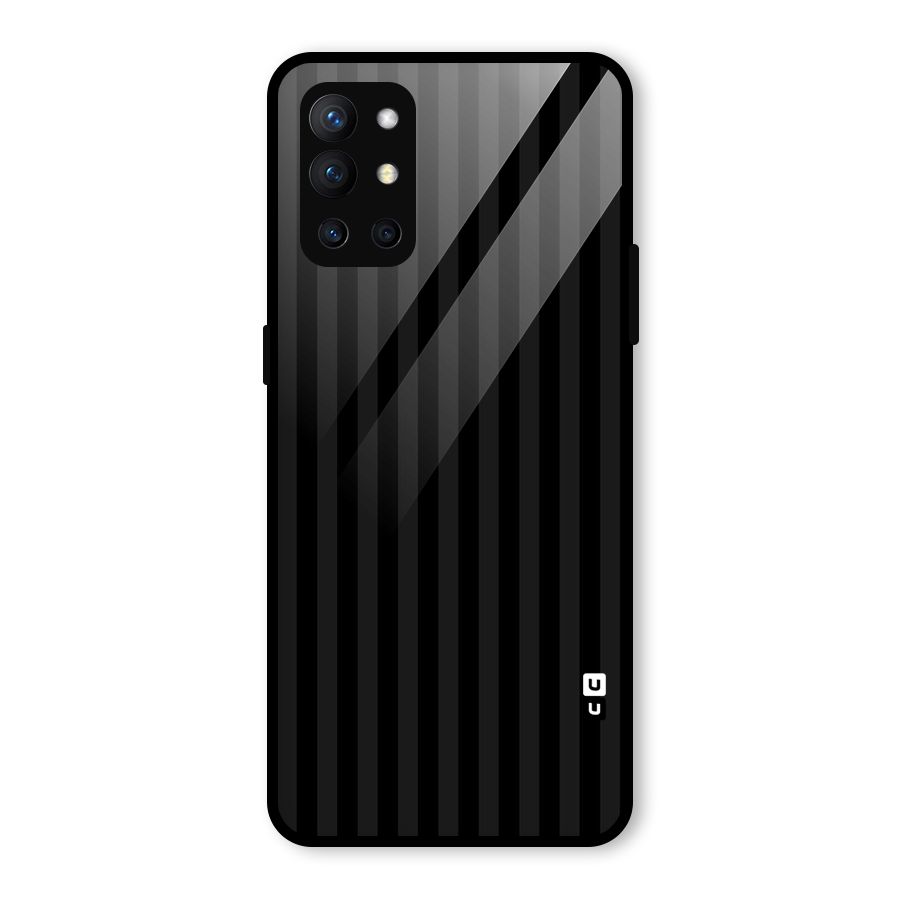 Pleasing Dark Stripes Glass Back Case for OnePlus 9R