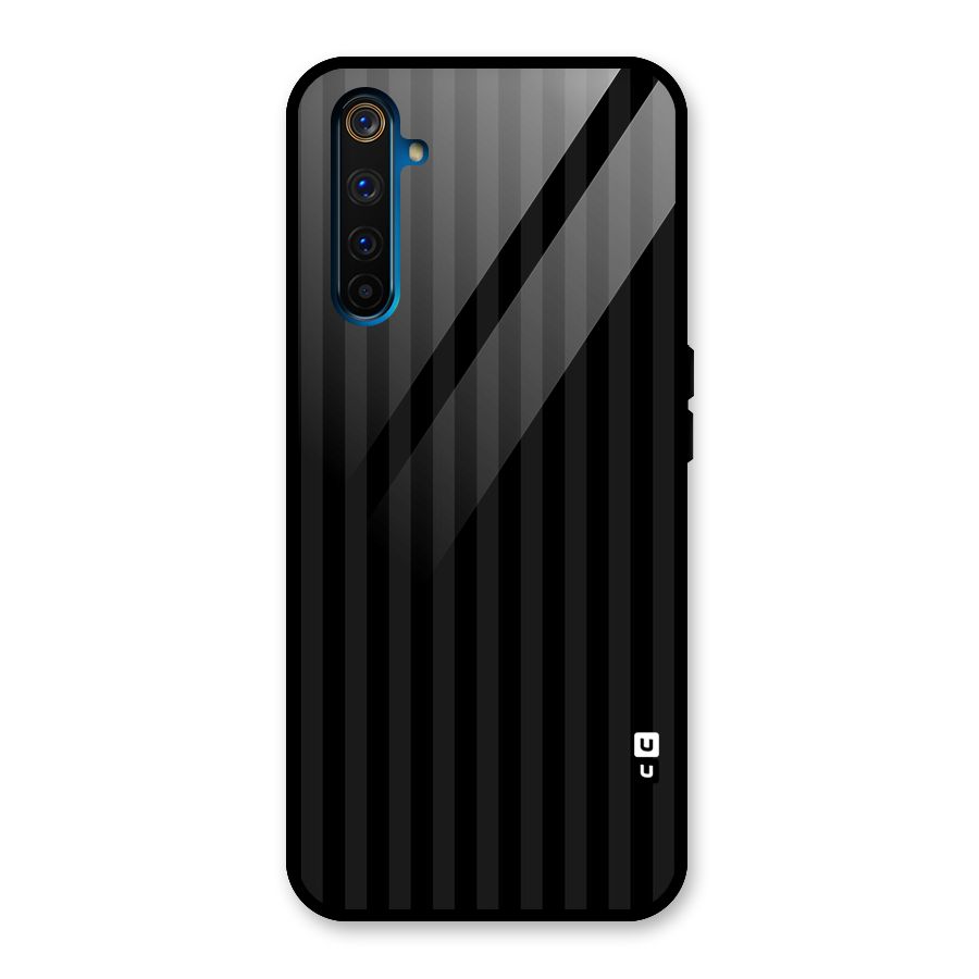 Pleasing Dark Stripes Glass Back Case for Realme 6 Pro