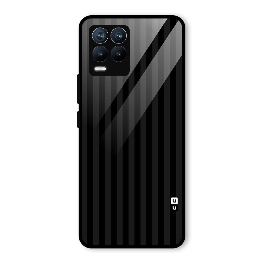Pleasing Dark Stripes Glass Back Case for Realme 8 Pro