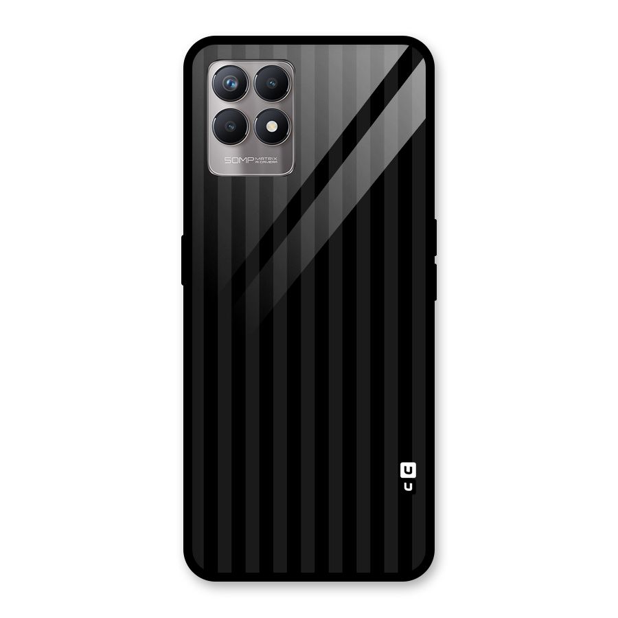 Pleasing Dark Stripes Glass Back Case for Realme Narzo 50