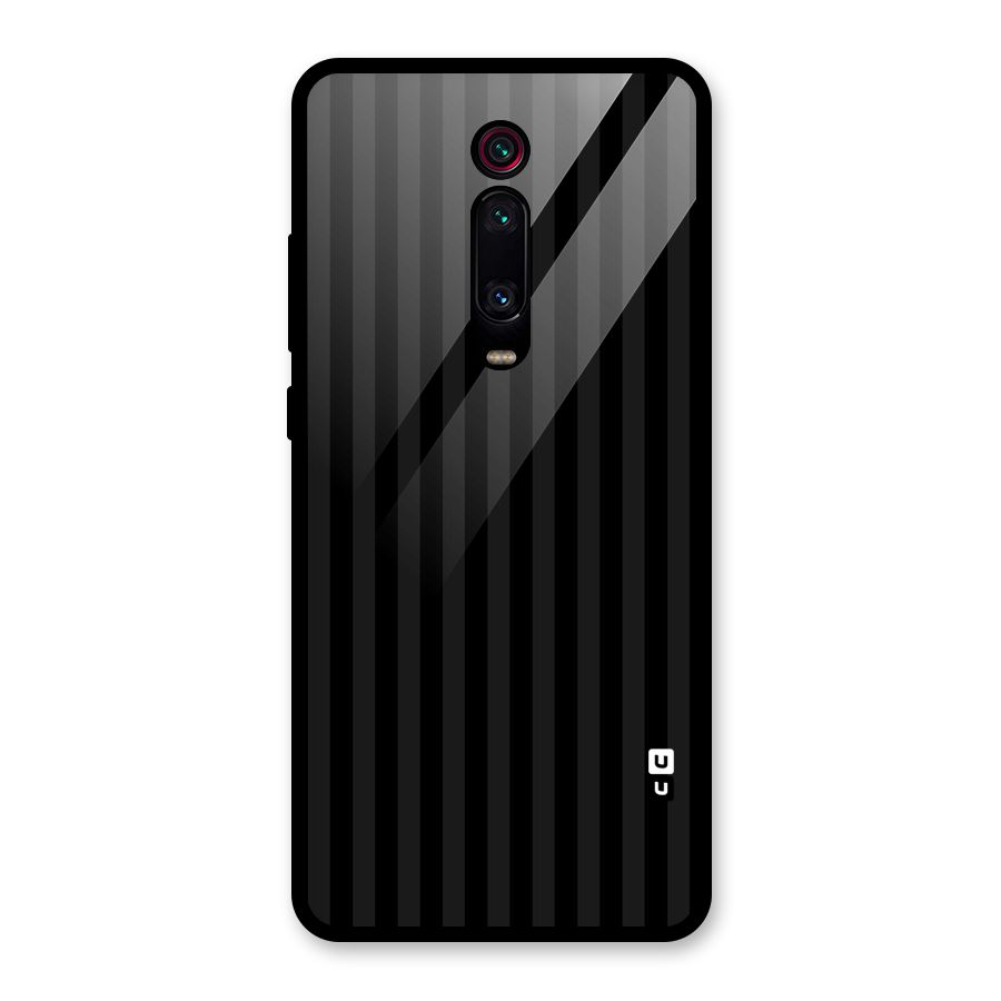 Pleasing Dark Stripes Glass Back Case for Redmi K20