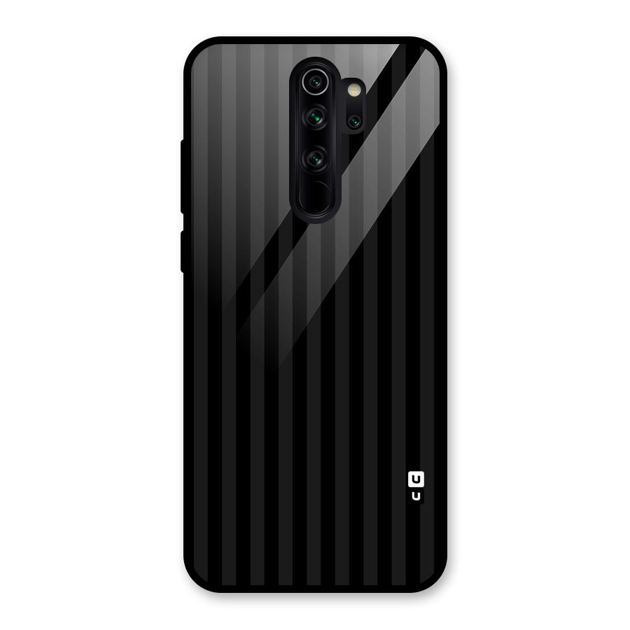 Pleasing Dark Stripes Glass Back Case for Redmi Note 8 Pro
