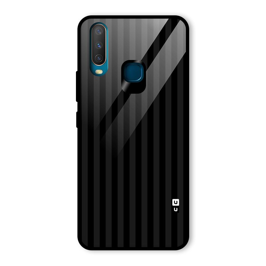 Pleasing Dark Stripes Glass Back Case for Vivo U10