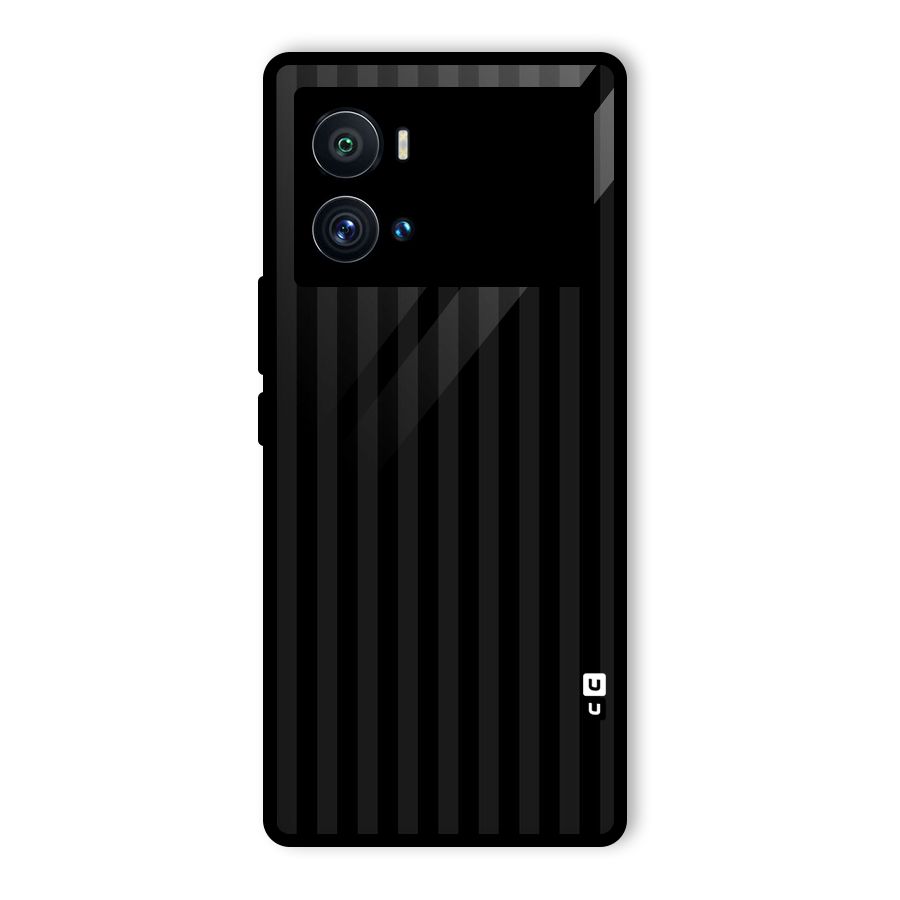 Pleasing Dark Stripes Glass Back Case for Vivo iQOO 9 Pro