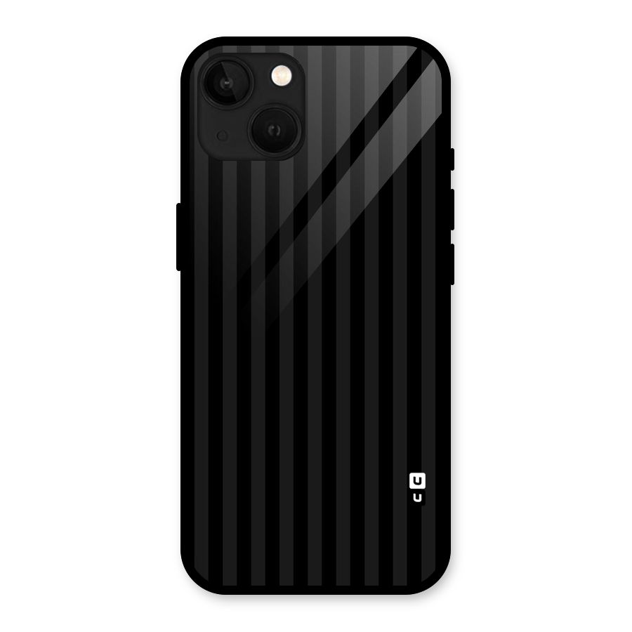 Pleasing Dark Stripes Glass Back Case for iPhone 13