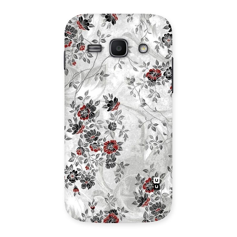 Pleasing Grey Floral Back Case for Galaxy Ace 3