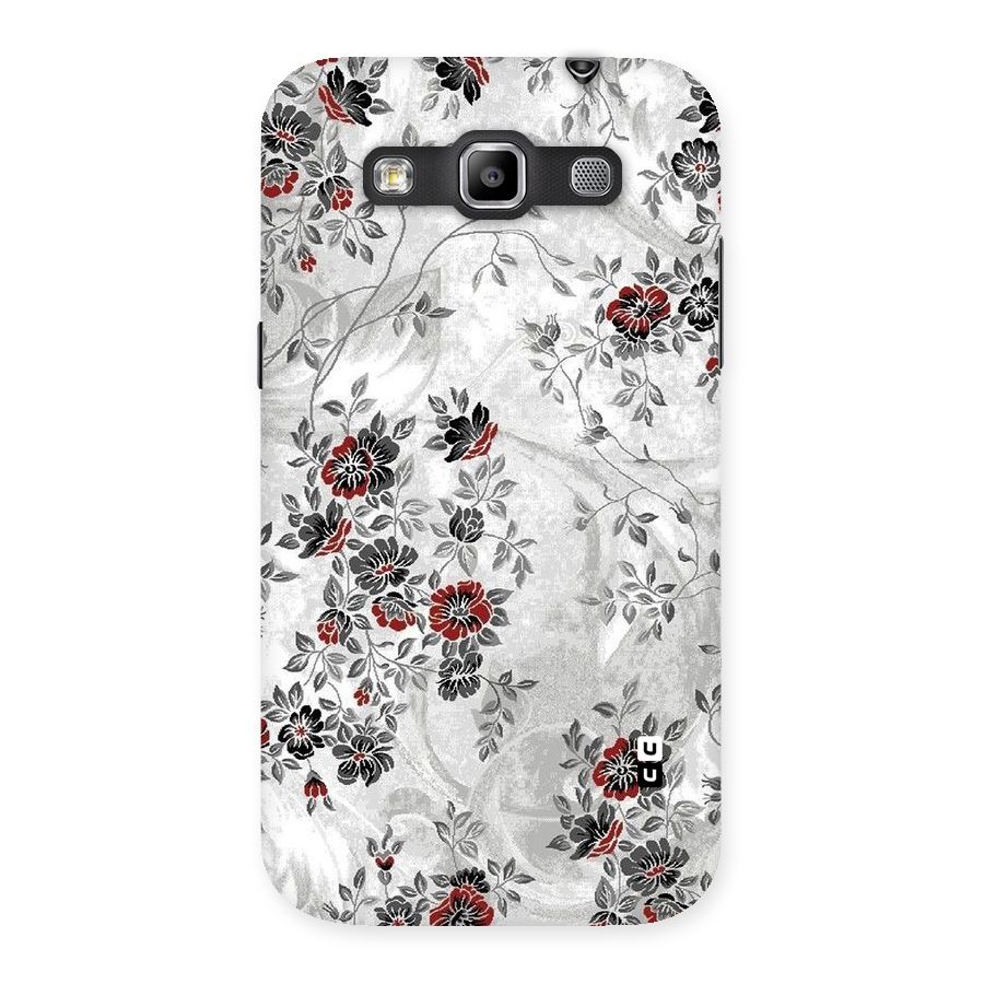 Pleasing Grey Floral Back Case for Galaxy Grand Quattro