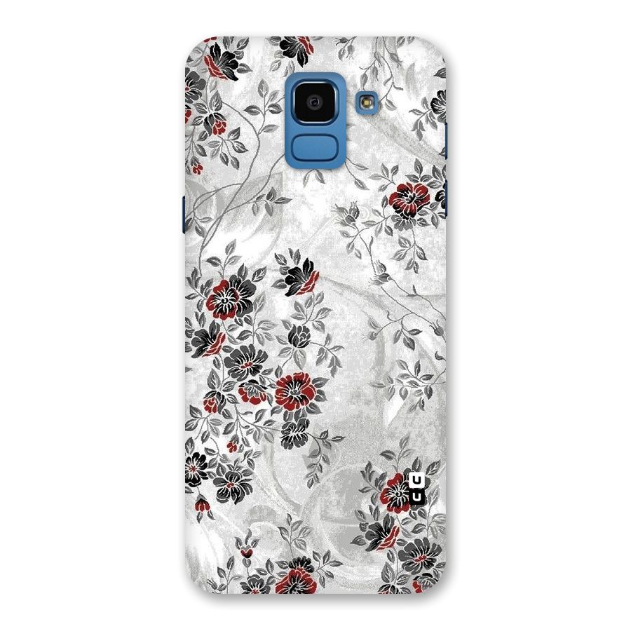 Pleasing Grey Floral Back Case for Galaxy On6