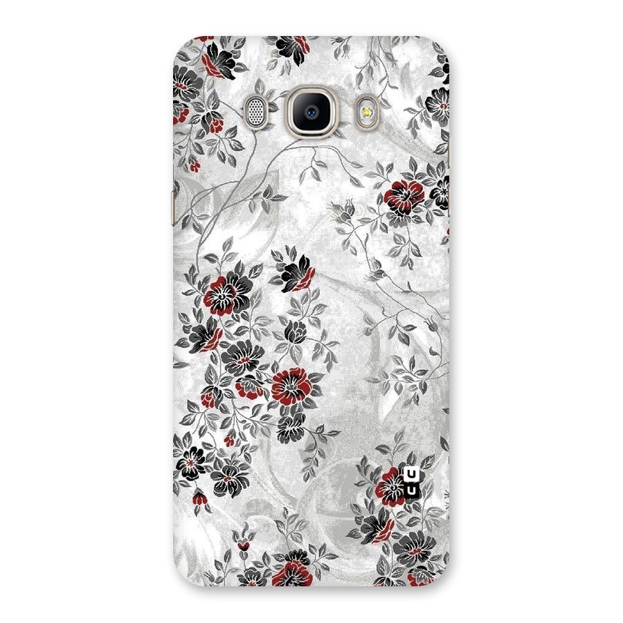 Pleasing Grey Floral Back Case for Galaxy On8