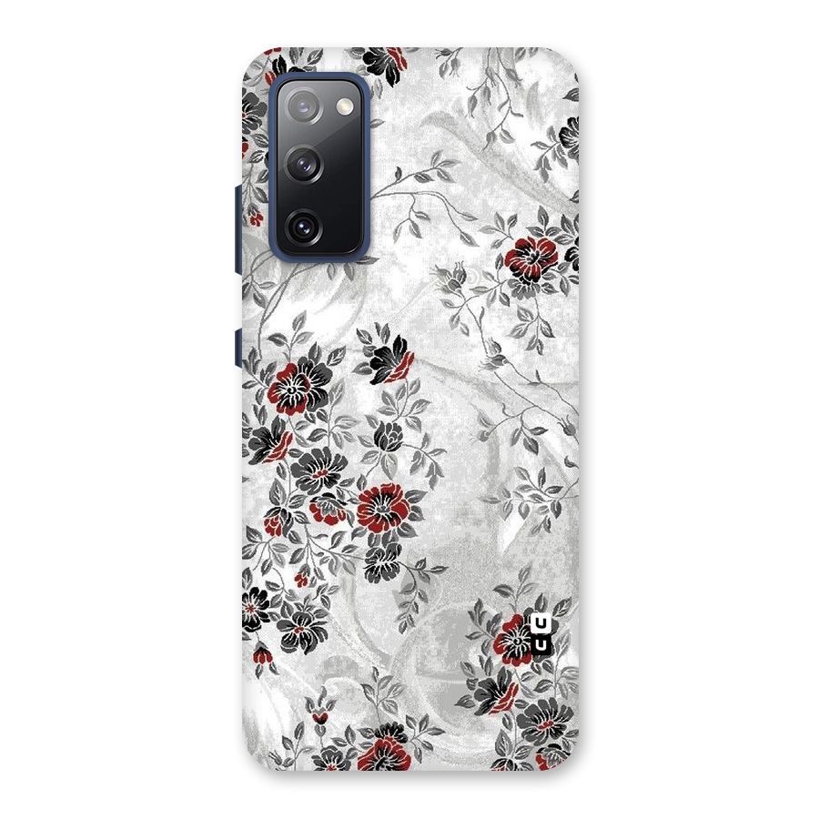 Pleasing Grey Floral Back Case for Galaxy S20 FE