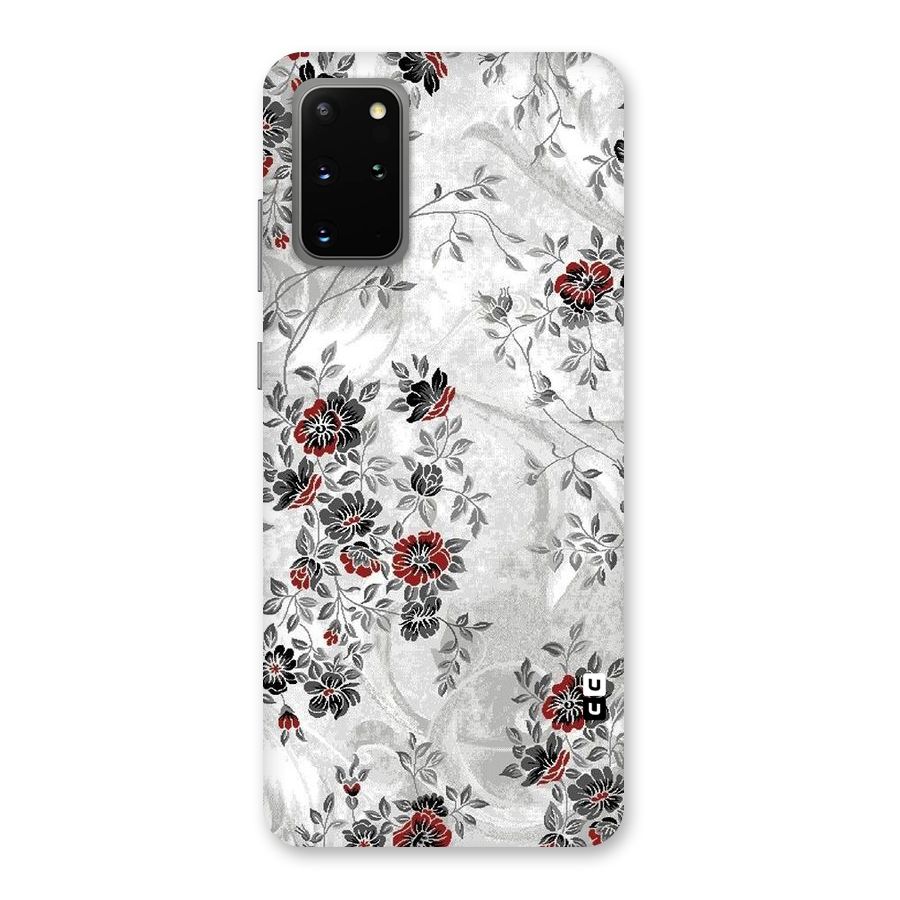 Pleasing Grey Floral Back Case for Galaxy S20 Plus