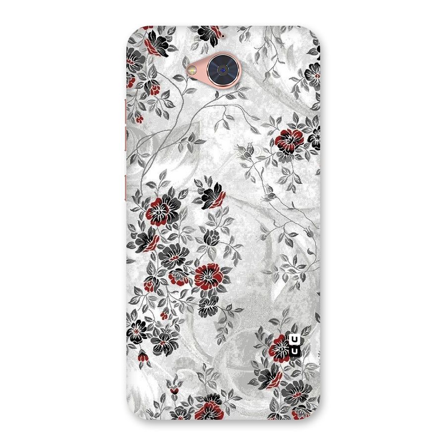 Pleasing Grey Floral Back Case for Gionee S6 Pro