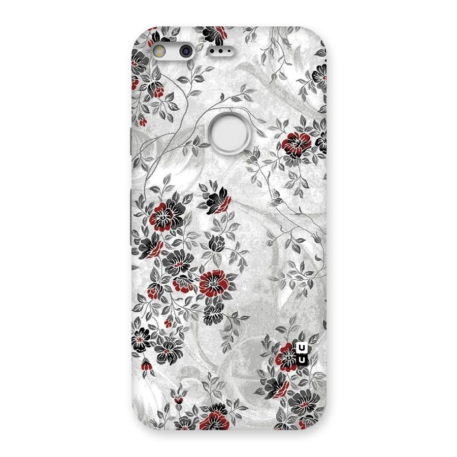Pleasing Grey Floral Back Case for Google Pixel