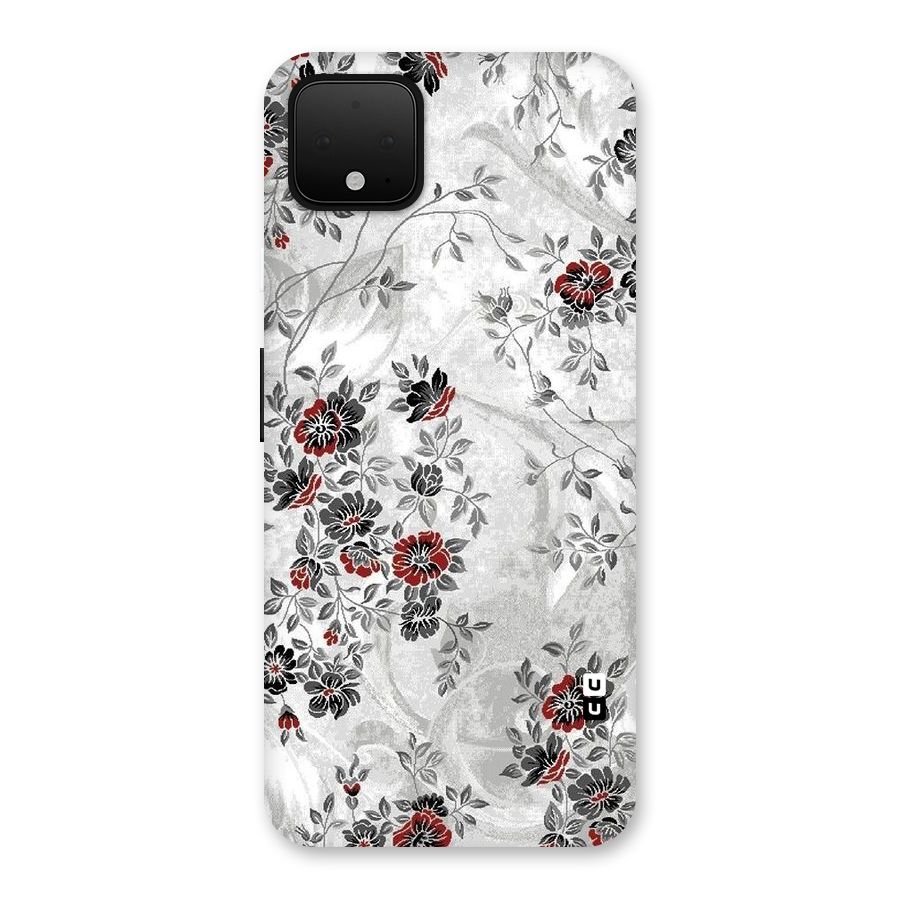 Pleasing Grey Floral Back Case for Google Pixel 4 XL