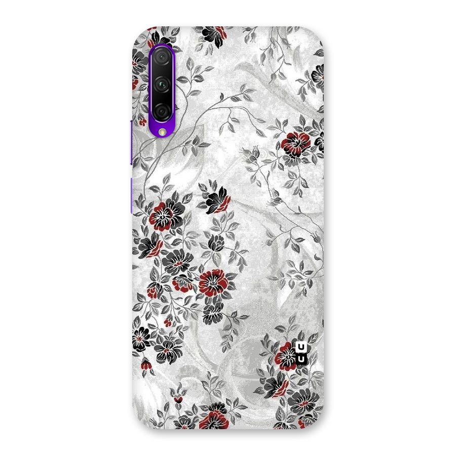 Pleasing Grey Floral Back Case for Honor 9X Pro