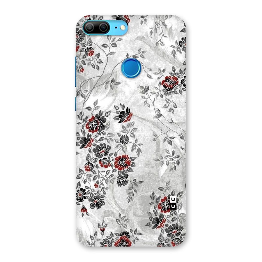 Pleasing Grey Floral Back Case for Honor 9 Lite