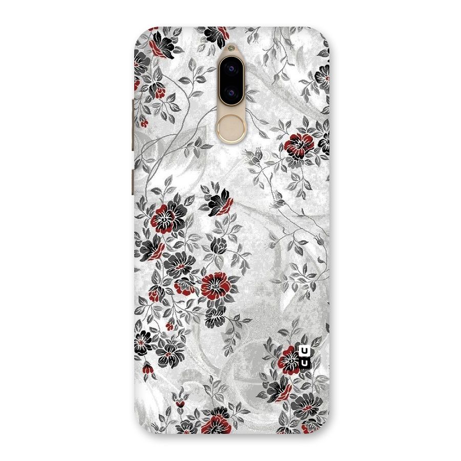Pleasing Grey Floral Back Case for Honor 9i