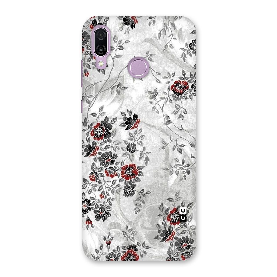 Pleasing Grey Floral Back Case for Honor Play