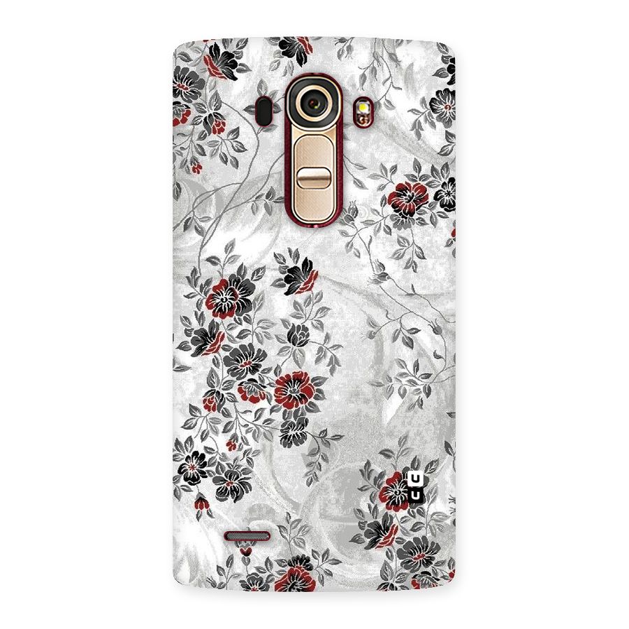 Pleasing Grey Floral Back Case for LG G4