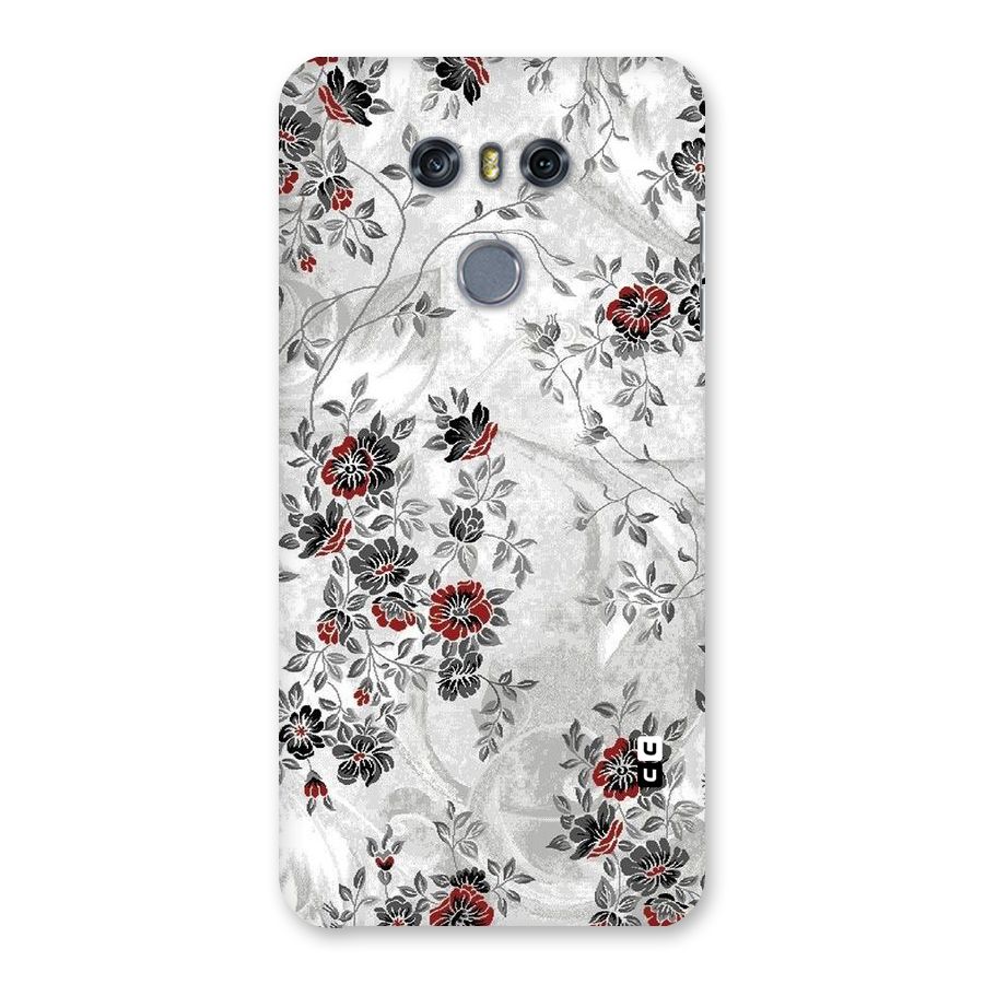 Pleasing Grey Floral Back Case for LG G6