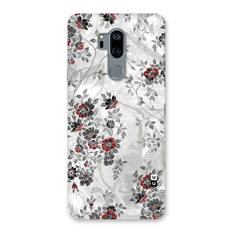 Pleasing Grey Floral Back Case for LG G7