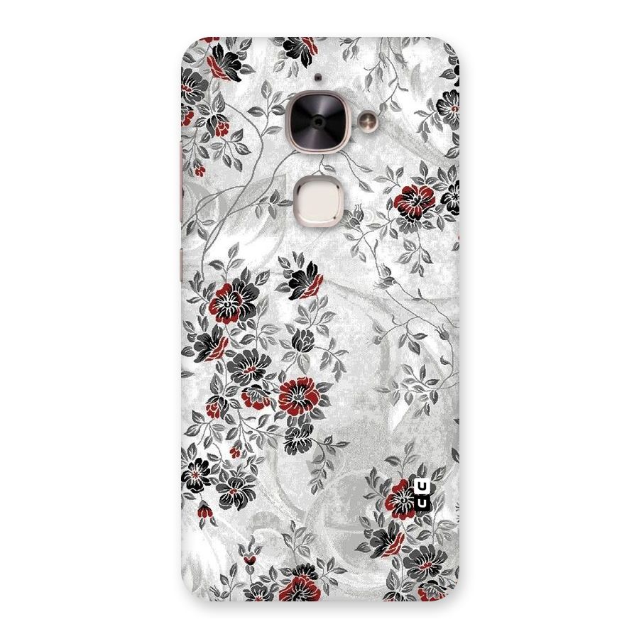 Pleasing Grey Floral Back Case for Le 2
