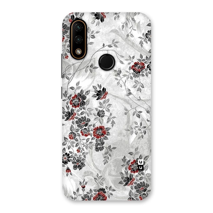 Pleasing Grey Floral Back Case for Lenovo A6 Note