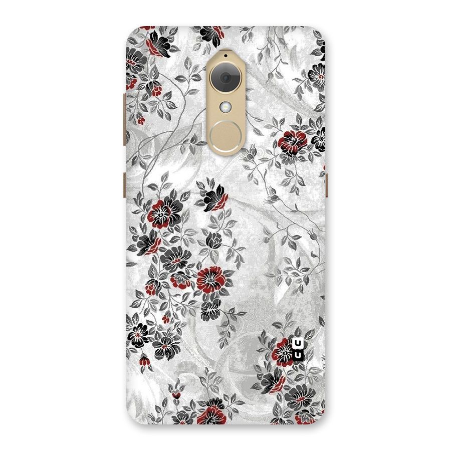 Pleasing Grey Floral Back Case for Lenovo K8