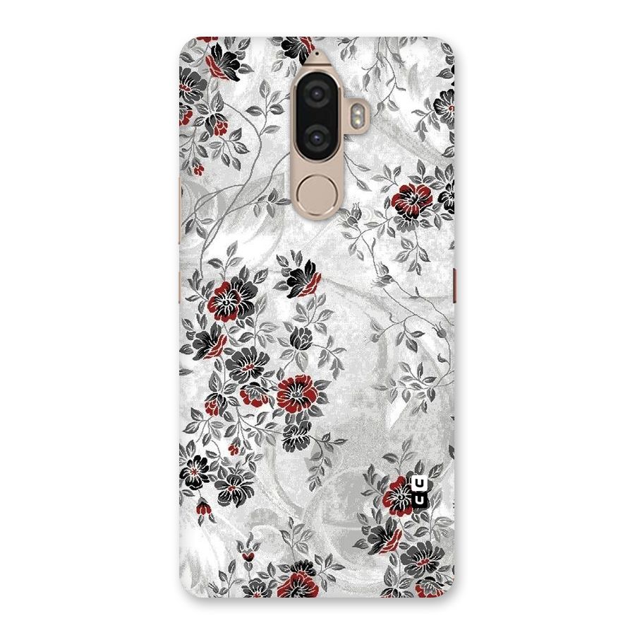 Pleasing Grey Floral Back Case for Lenovo K8 Note
