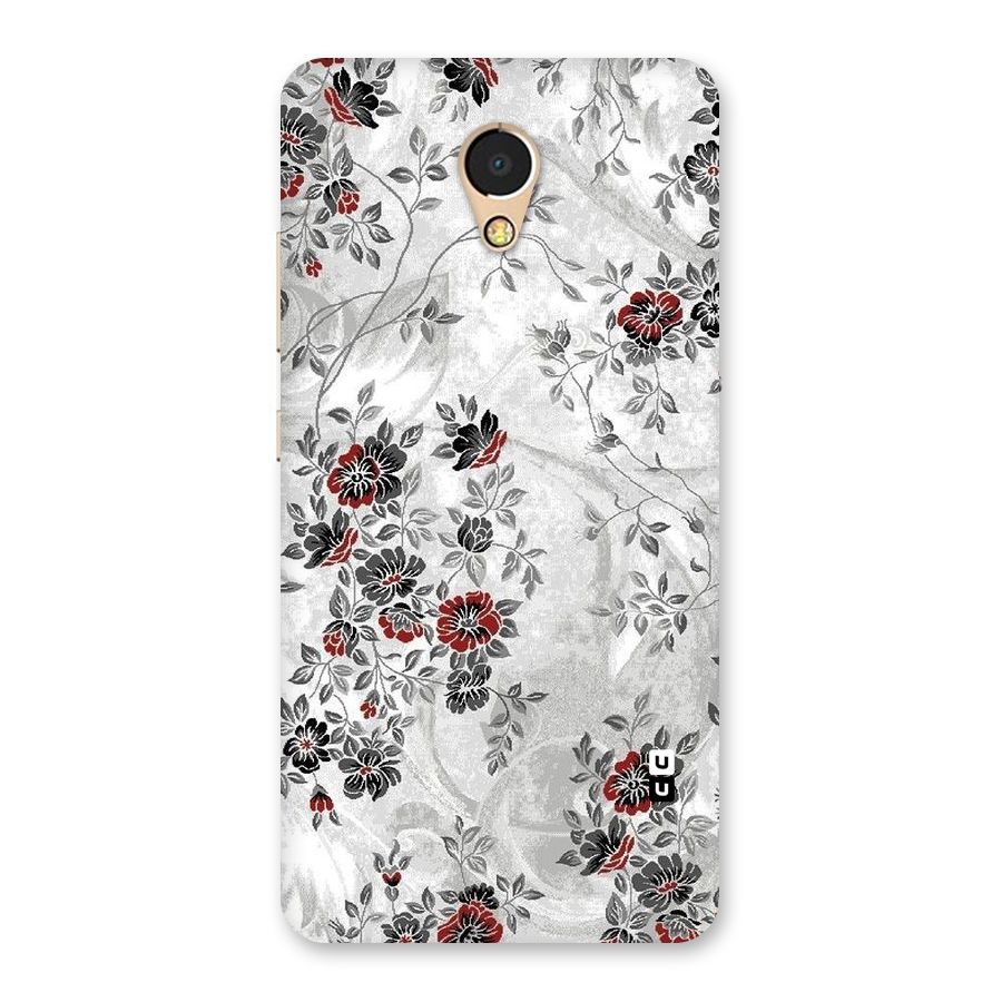 Pleasing Grey Floral Back Case for Lenovo P2