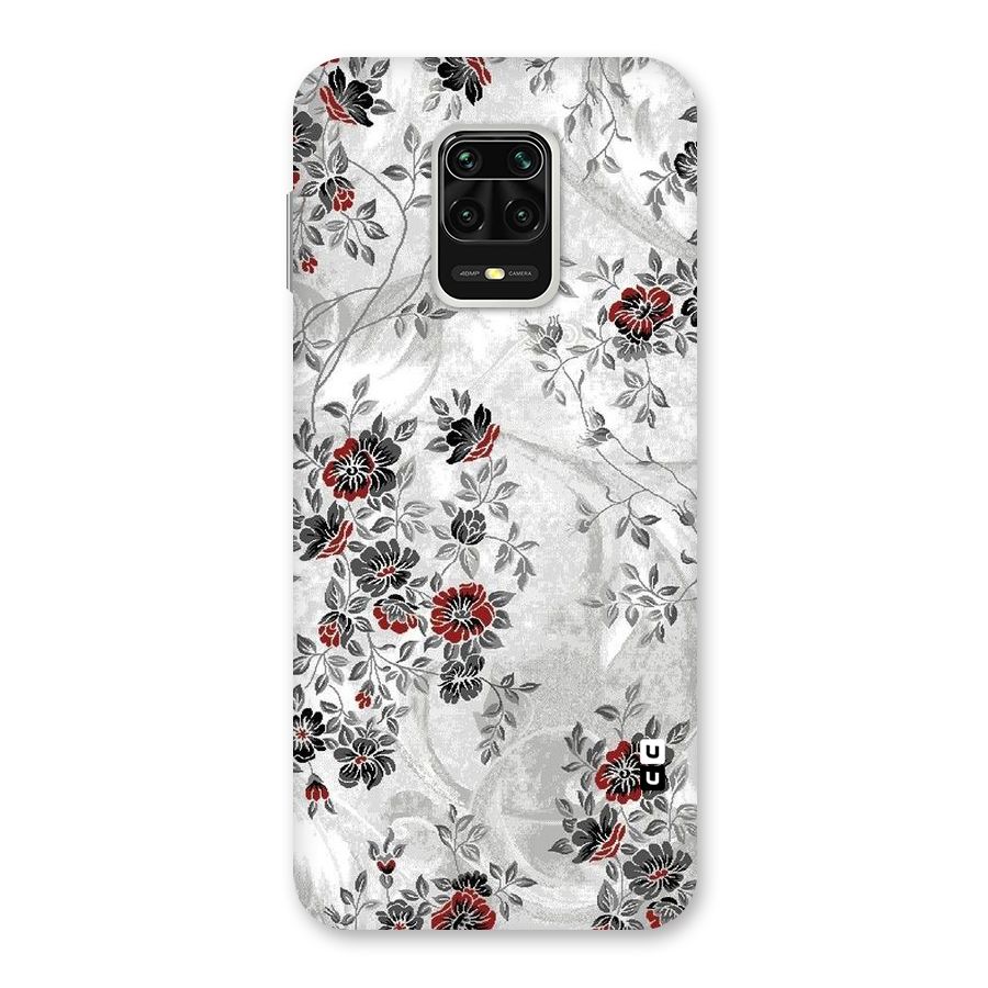Pleasing Grey Floral Back Case for Poco M2 Pro
