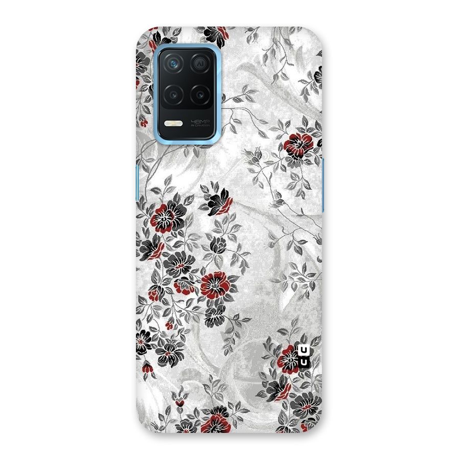Pleasing Grey Floral Back Case for Realme 8s 5G