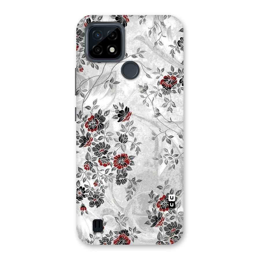Pleasing Grey Floral Back Case for Realme C21