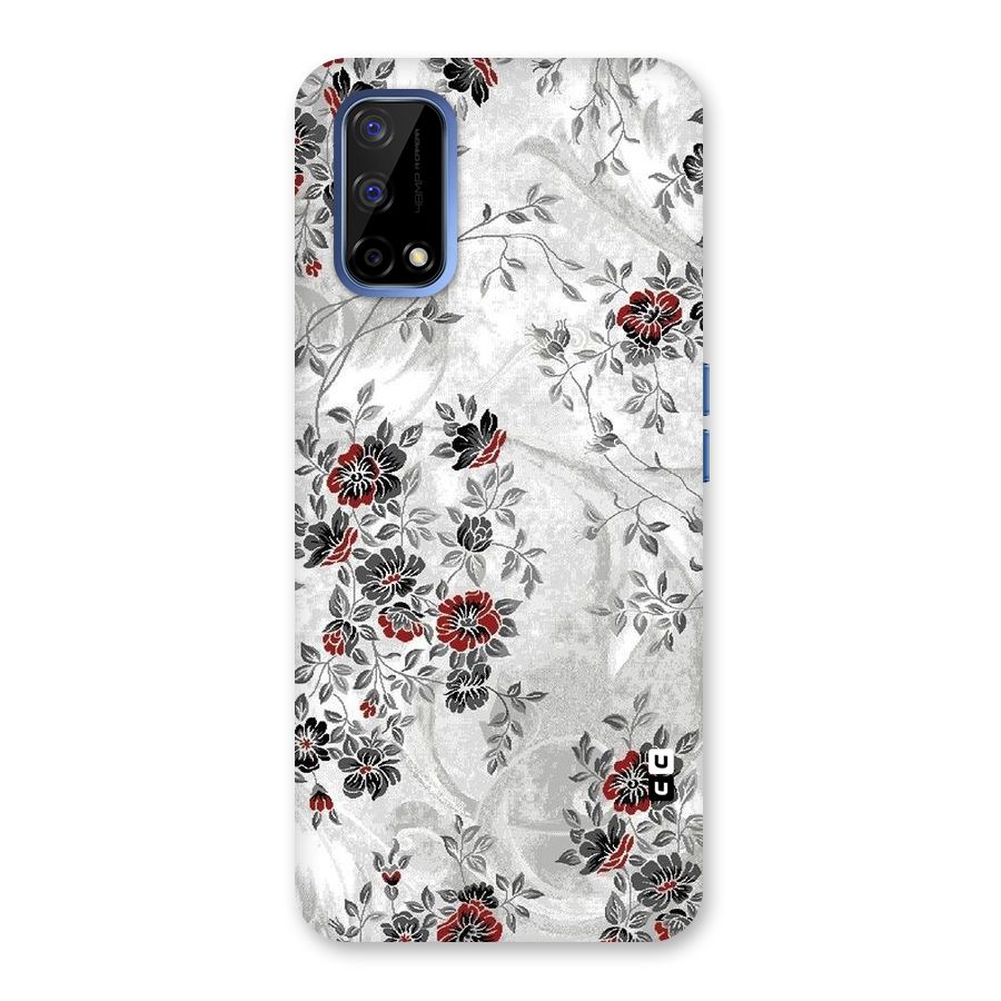 Pleasing Grey Floral Back Case for Realme Narzo 30 Pro