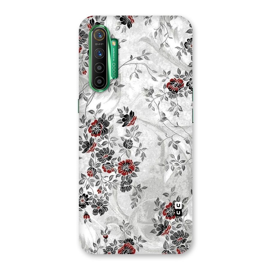 Pleasing Grey Floral Back Case for Realme X2