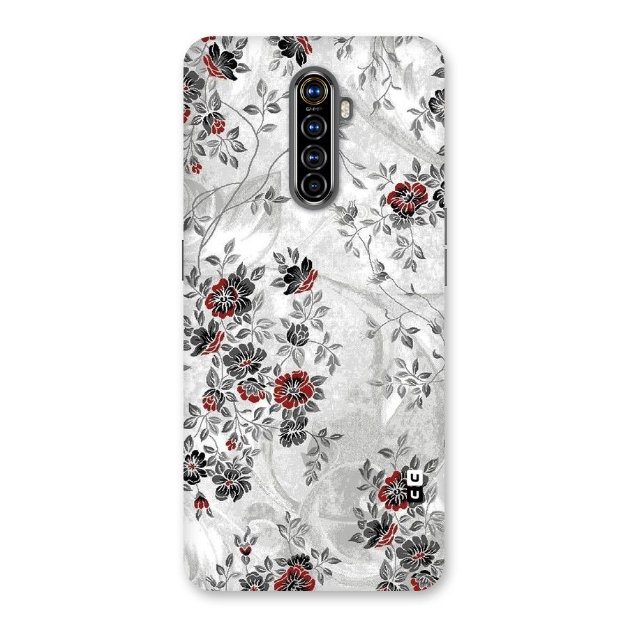 Pleasing Grey Floral Back Case for Realme X2 Pro