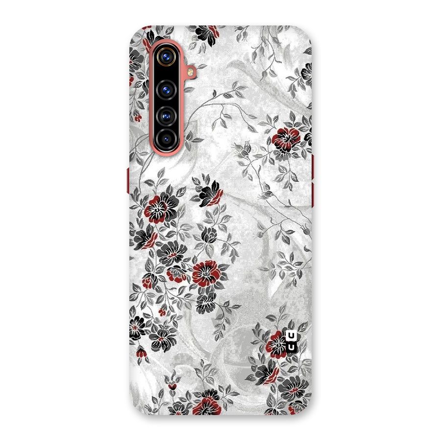Pleasing Grey Floral Back Case for Realme X50 Pro