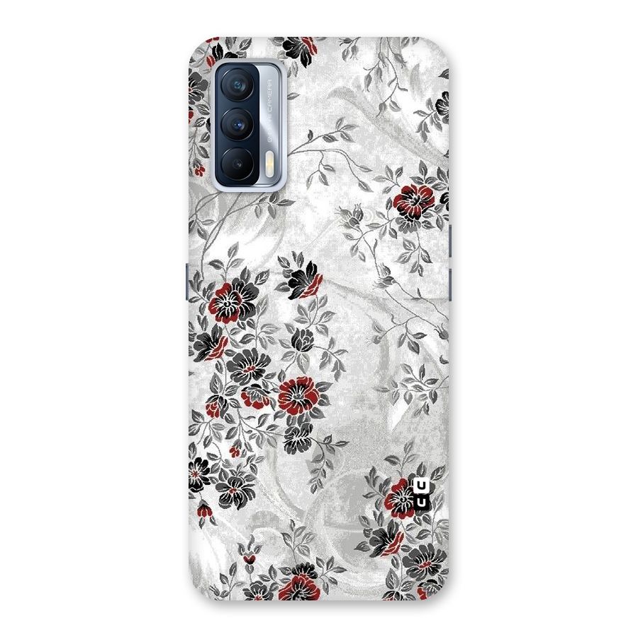 Pleasing Grey Floral Back Case for Realme X7