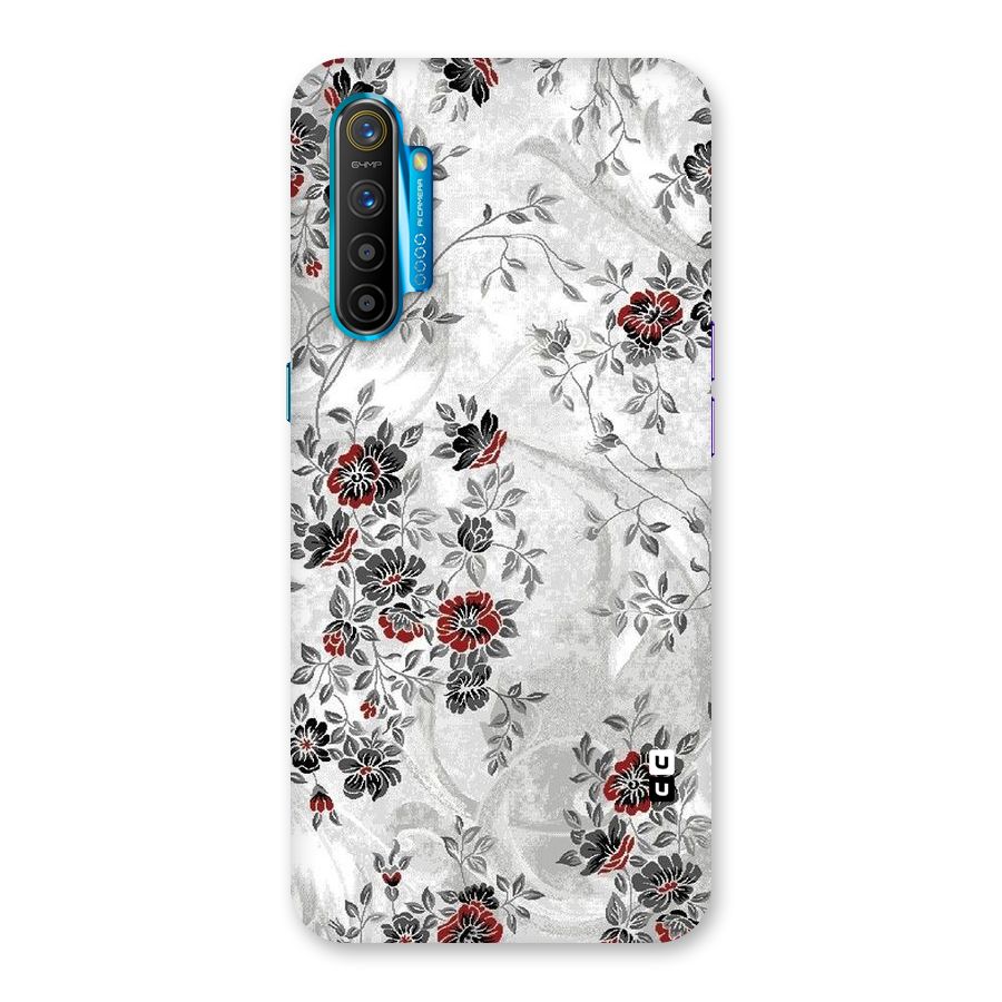 Pleasing Grey Floral Back Case for Realme XT