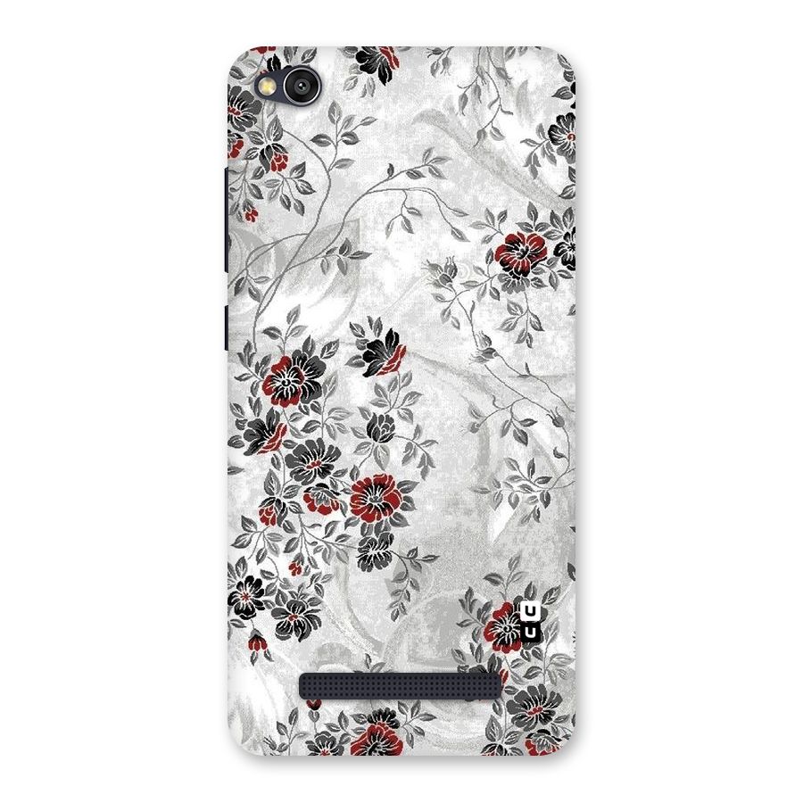 Pleasing Grey Floral Back Case for Redmi 4A
