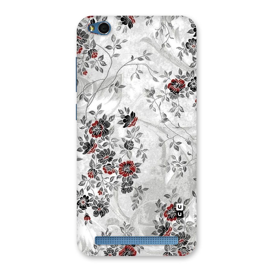 Pleasing Grey Floral Back Case for Redmi 5A