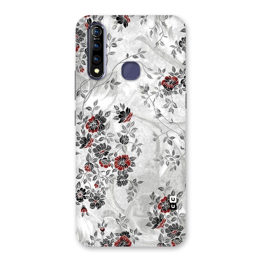 Pleasing Grey Floral Back Case for Vivo Z1 Pro