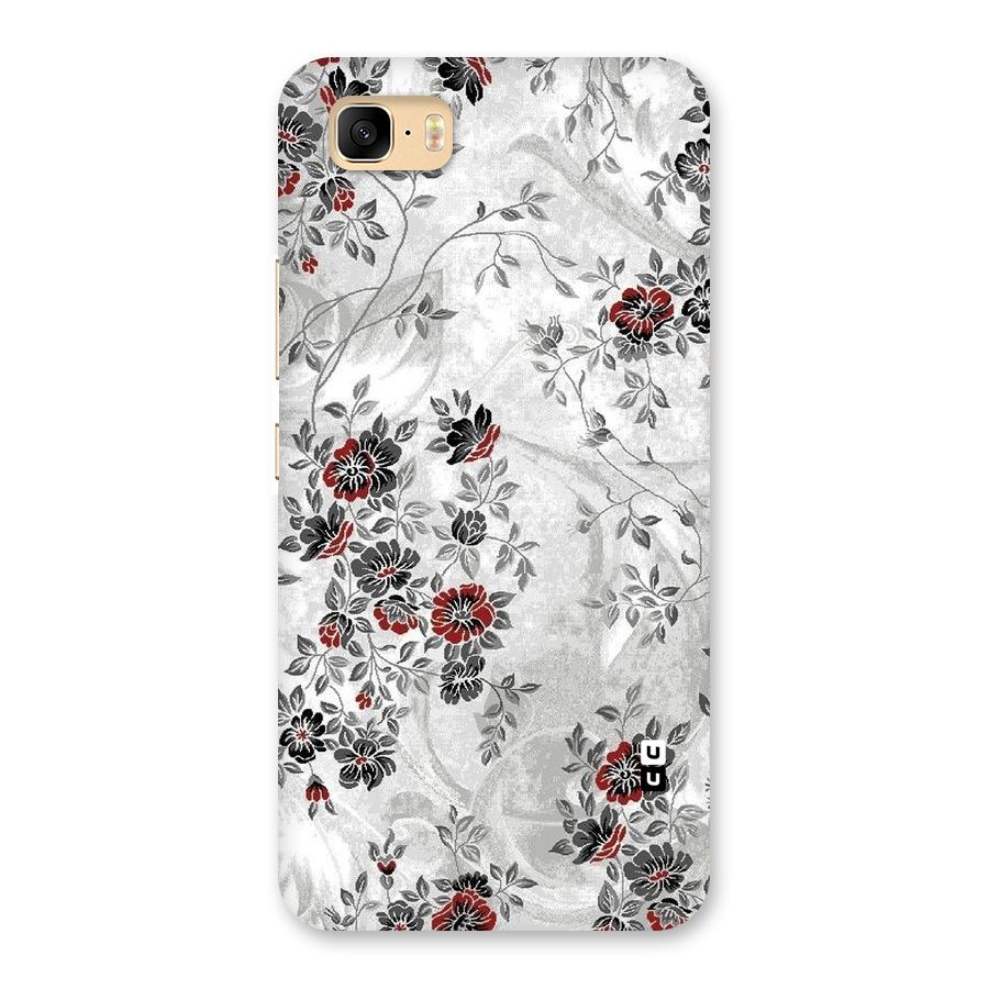 Pleasing Grey Floral Back Case for Zenfone 3s Max