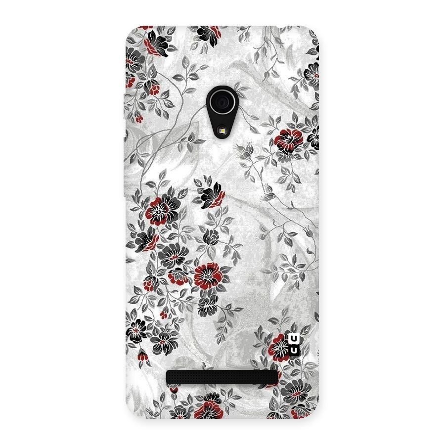 Pleasing Grey Floral Back Case for Zenfone 5